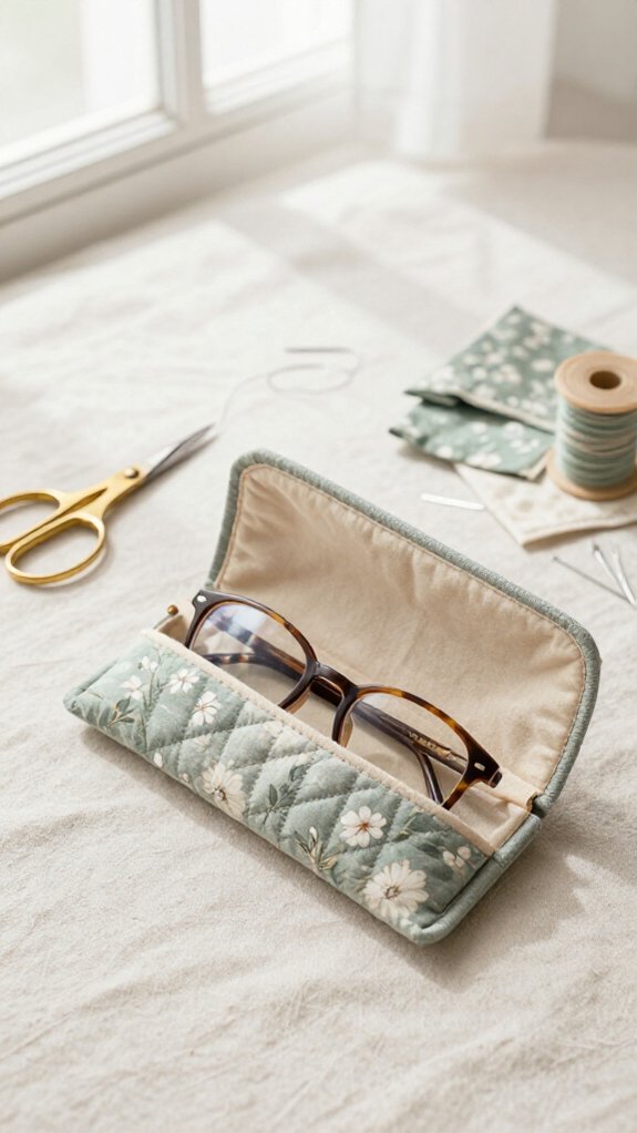soft handmade glasses case