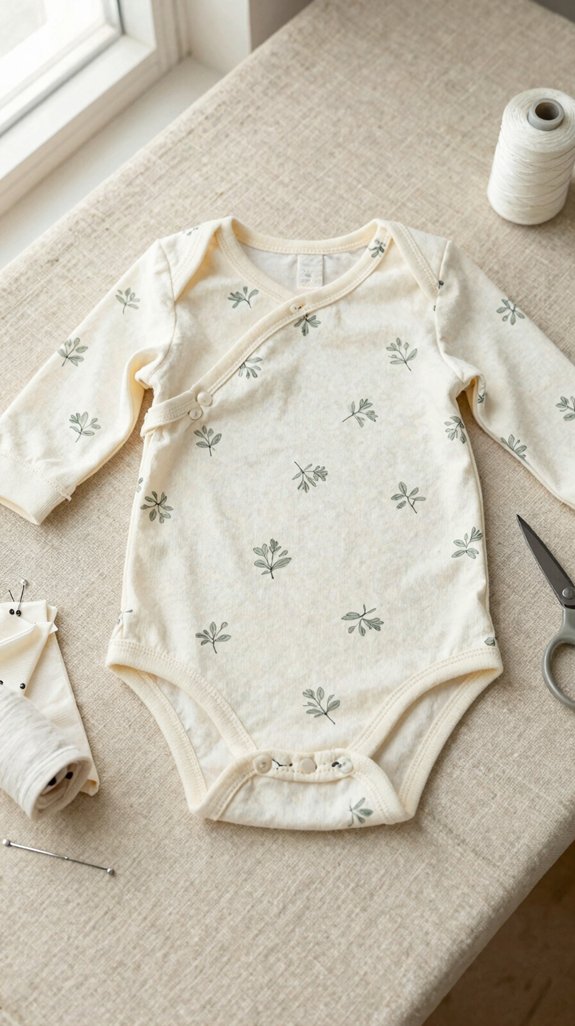 soft long sleeve diaper bodysuit