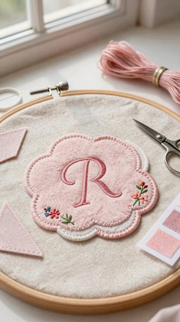 soft pink sewing logo
