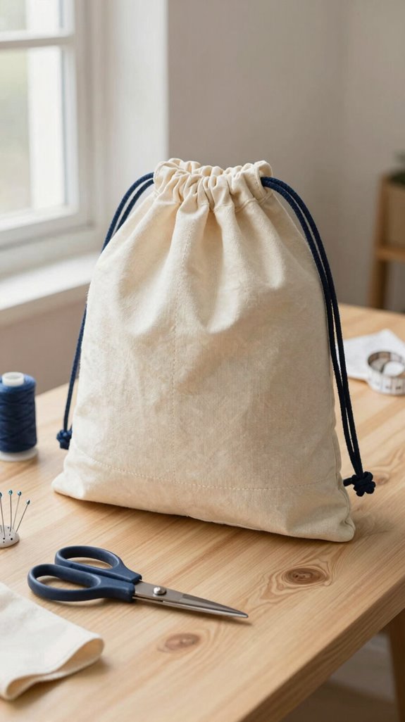 sporty drawstring backpack casing