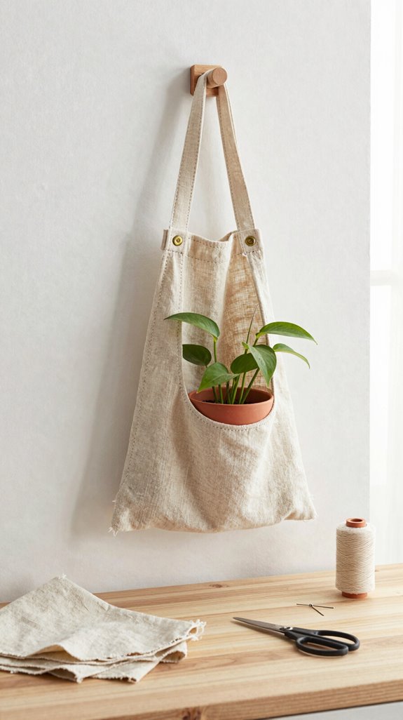 stitchable waterproof plant hanger