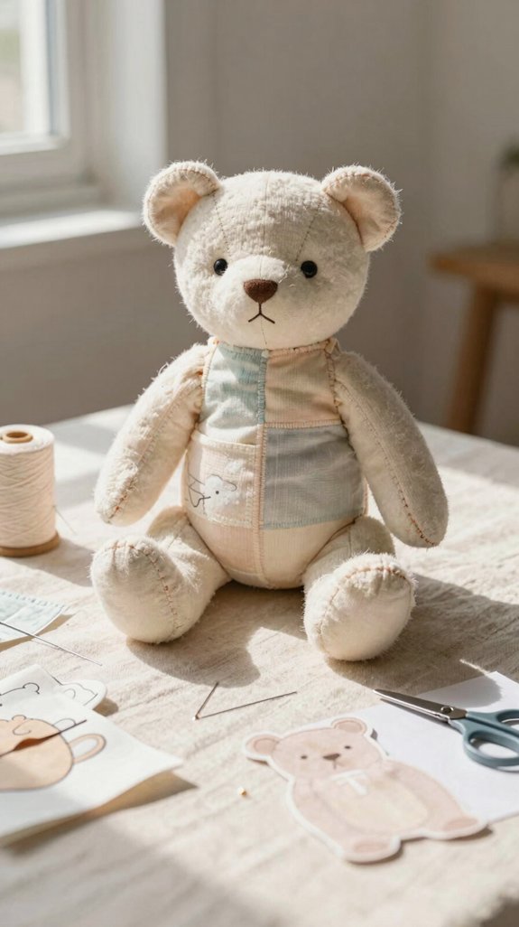 stitched keepsake memory bear