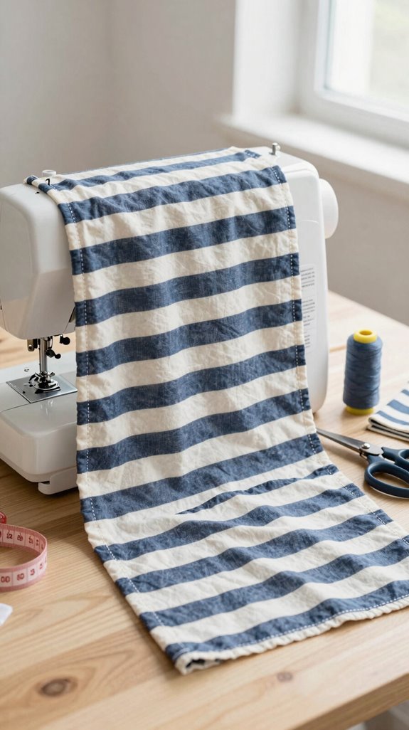 striped easy sewing cover