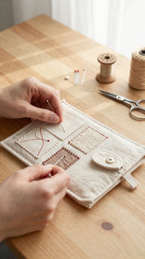 strong backstitch for hem