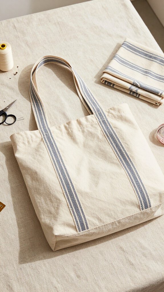 sturdy canvas beach tote
