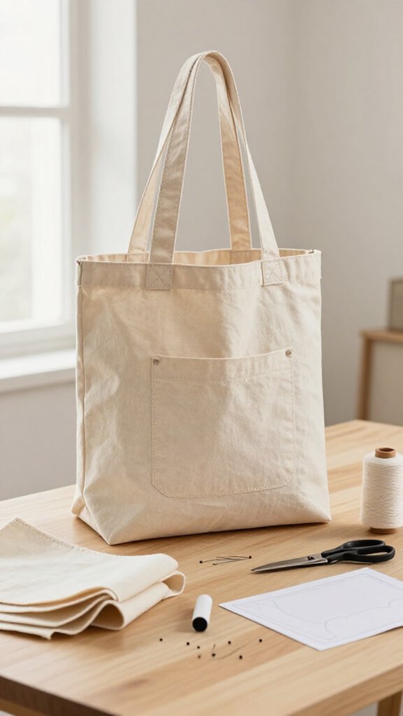 sturdy canvas tote beginner friendly