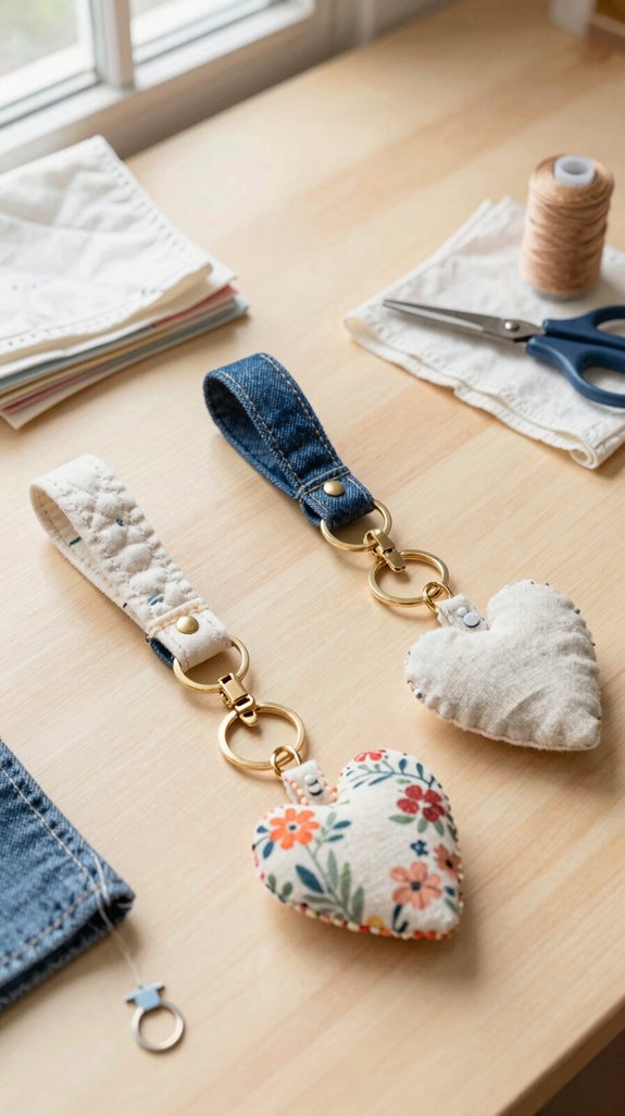 sturdy crisp interfaced keychains