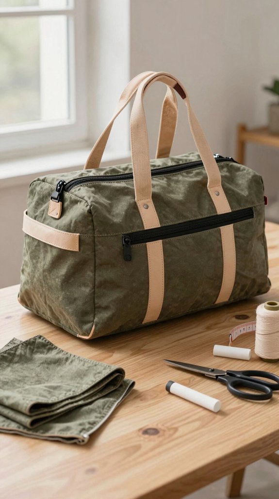 sturdy handmade gym tote