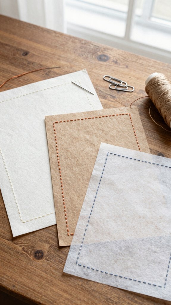 sturdy paper proper needles