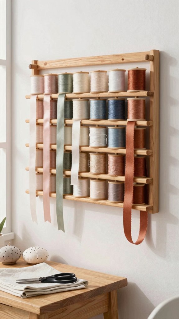 tangle free ribbon organization wall