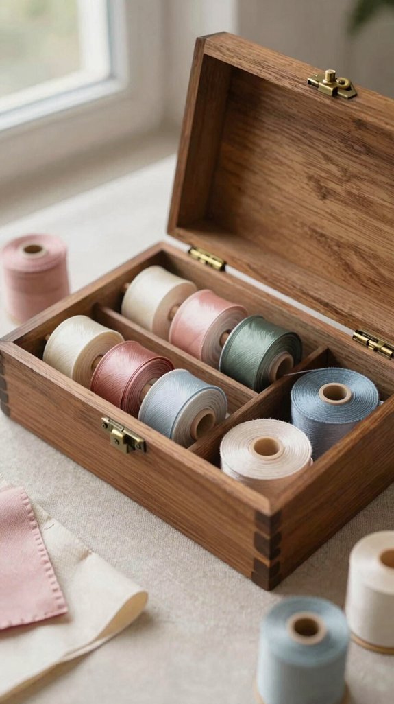 tangle free ribbon roll storage