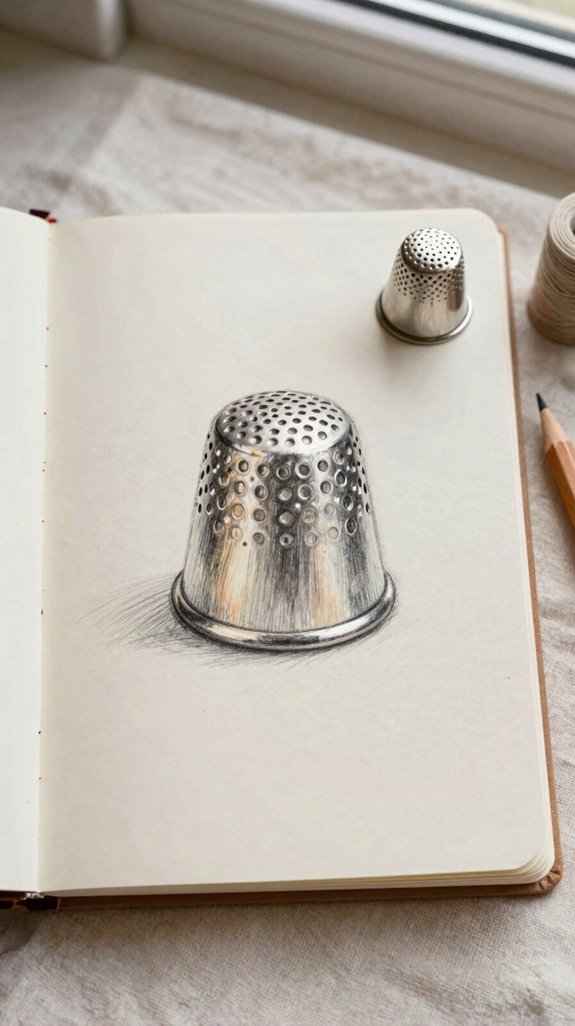 tiny dotted finger thimble cap