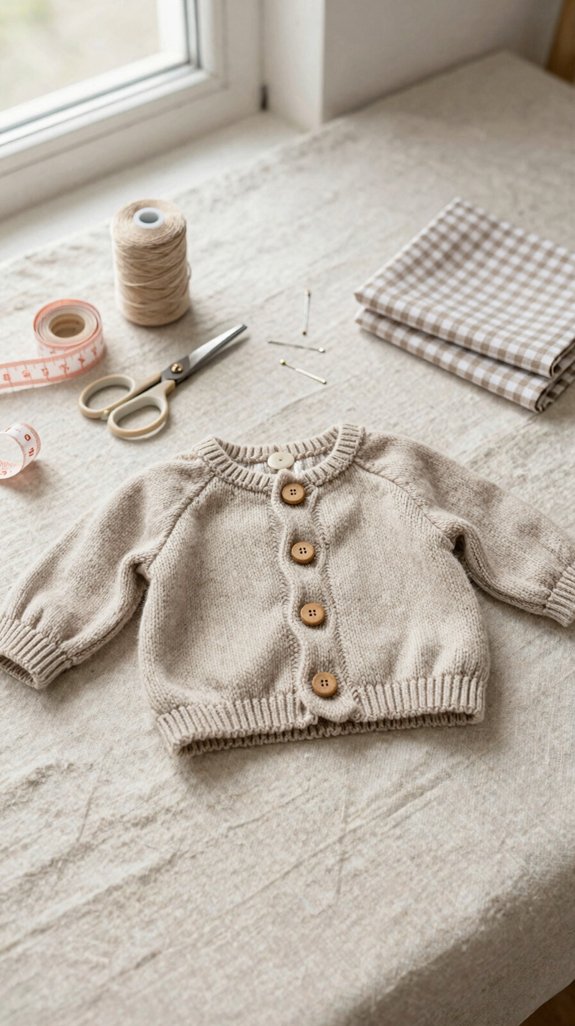 tiny sew baby cardigan