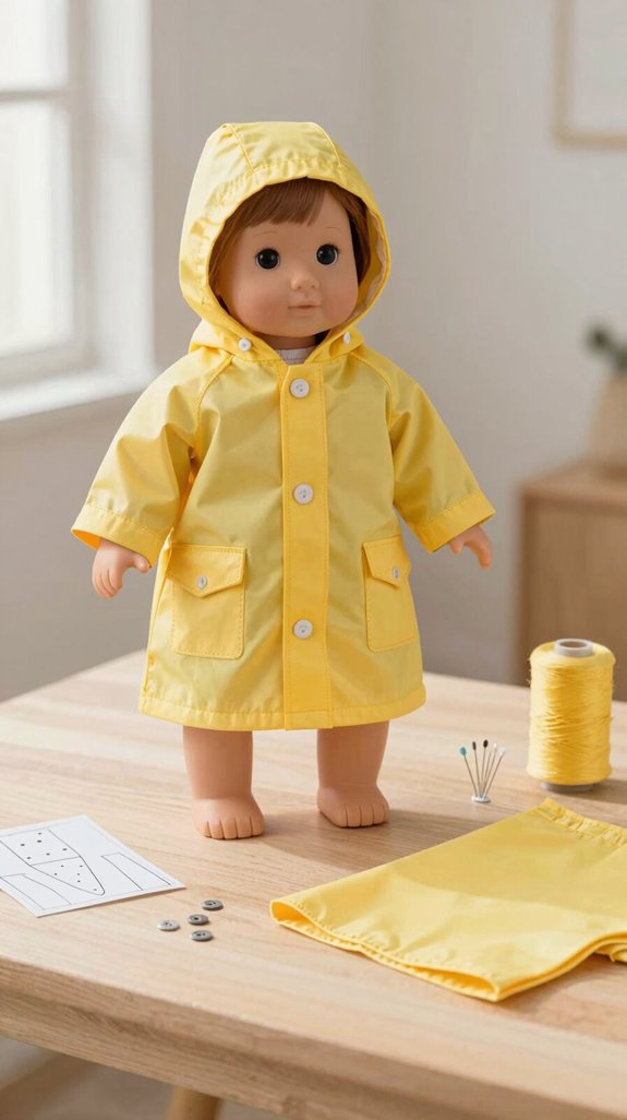 tiny stretchy knit raincoat