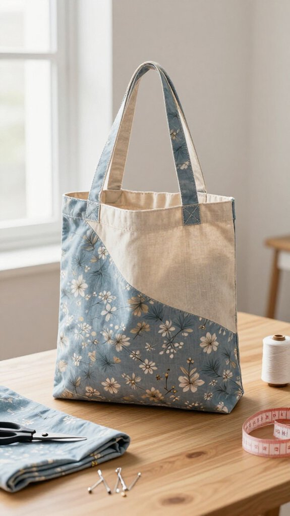 two sided reversible tote project