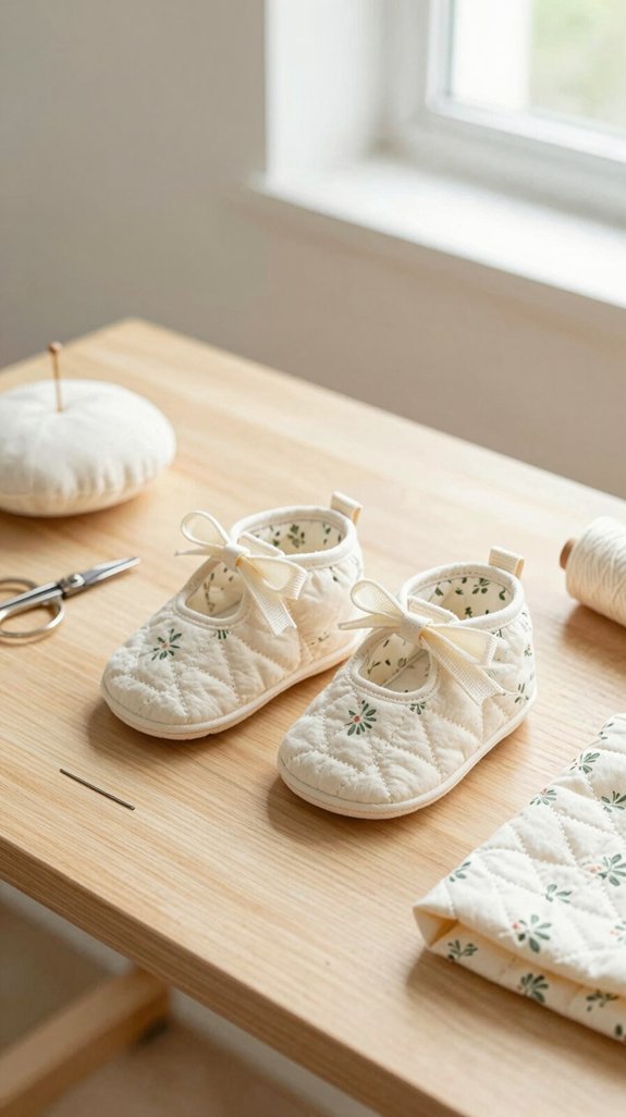 upcycled t shirt baby shoes