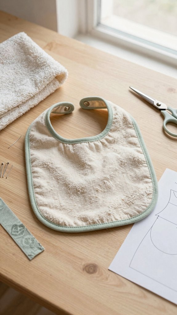 upcycled towel baby bibs pocket