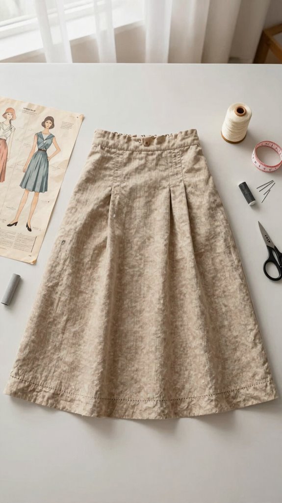vintage a line skirt fit