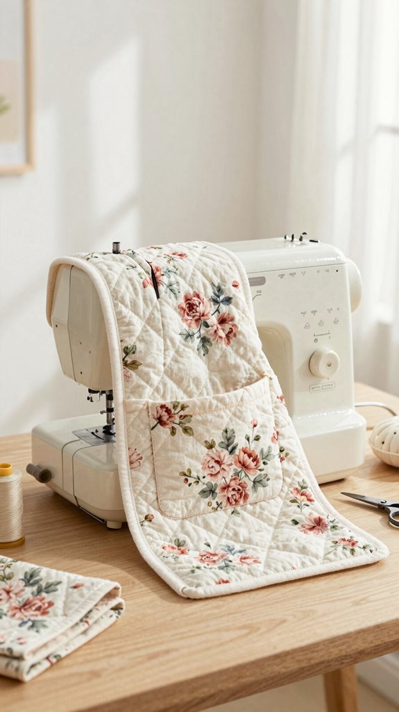 vintage floral sewing cover