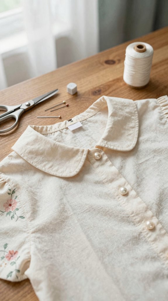 vintage peter pan collar blouse