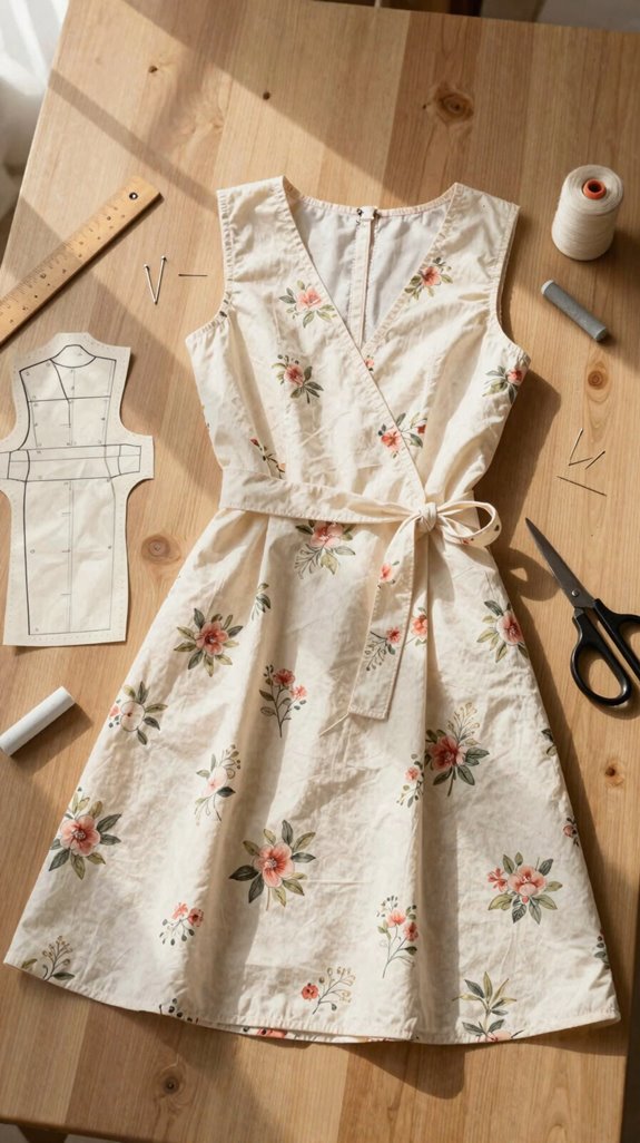 vintage wrap dress fitting tips