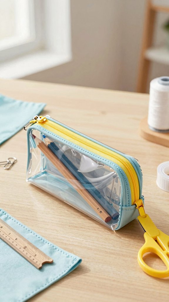 waterproof zip pencil pouch