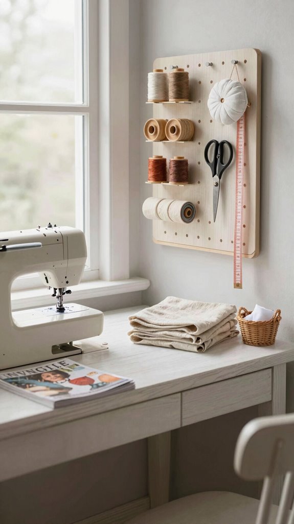 window light sewing station